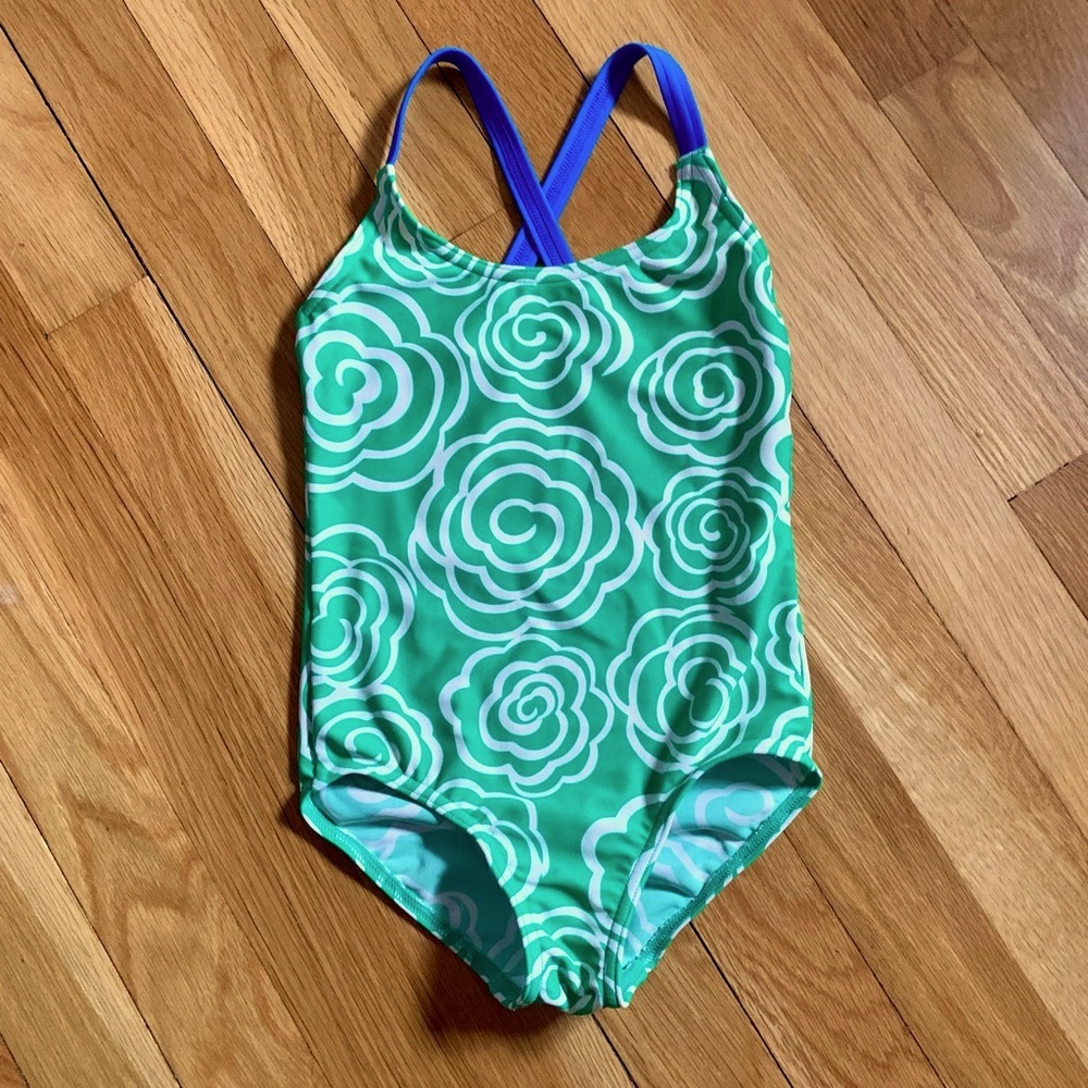 Mini Boden Girls’ 2-3 Y One-Piece Crisscross Swimsuit